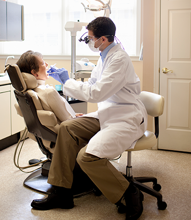 Dental Coverage provided as a dentist works on a patient